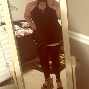 Sexy 🔥 peplum style top with attached choker